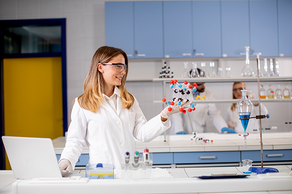 Ilustração sobre a profissão de Química